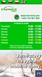 Mobile Screenshot of euro-mobilnedomy.sk